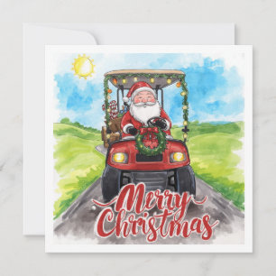 Golf Frohe Weihnachten mit dem Weihnachtsmann