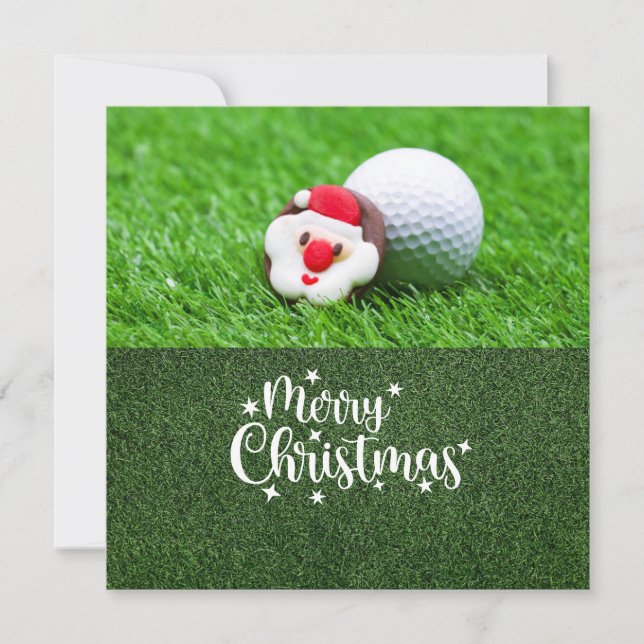 Golf Frohe Weihnachten mit dem Weihnachtsmann (Vorderseite)