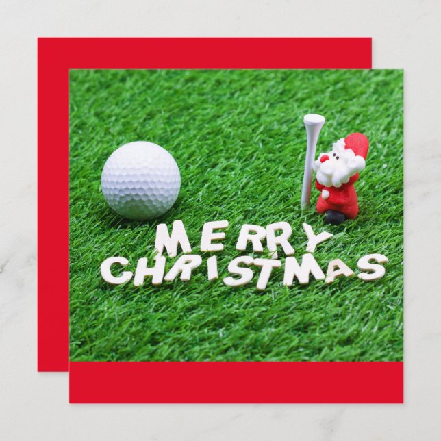 Golf Frohe Weihnachten mit dem Weihnachtsmann beim (Vorne/Hinten)
