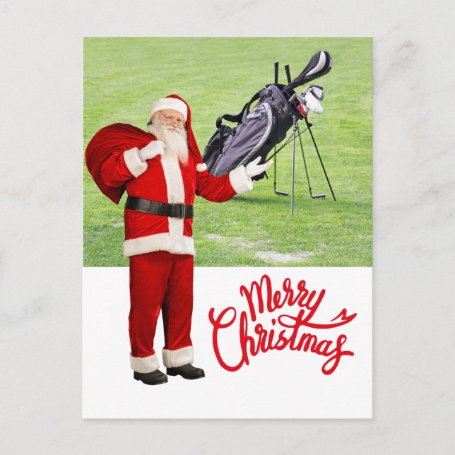 Golf Frohe Weihnachten mit dem Weihnachtsmann unte (Vorderseite)