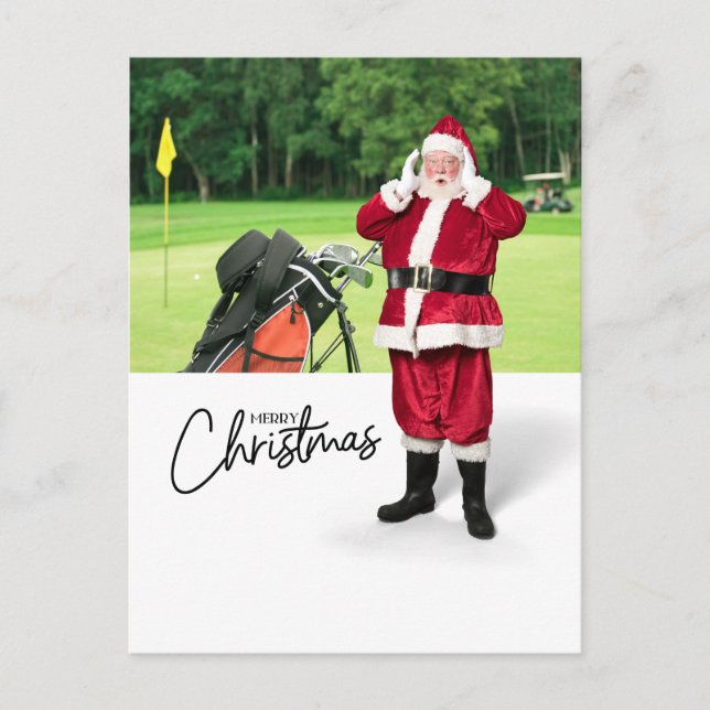 Golf Frohe Weihnachten mit dem Weihnachtsmann unte (Vorderseite)