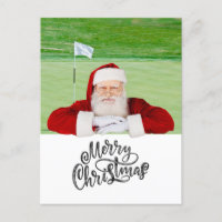 Golf Frohe Weihnachten mit dem Weihnachtsmann unte
