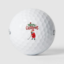 Golf Frohe Weihnachten mit dem Weihnachtsmann zum