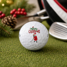 Golf Frohe Weihnachten mit dem Weihnachtsmann zum