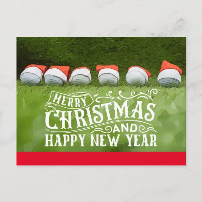 Golf Frohe Weihnachten und glückliches neues Jahr (Vorderseite)