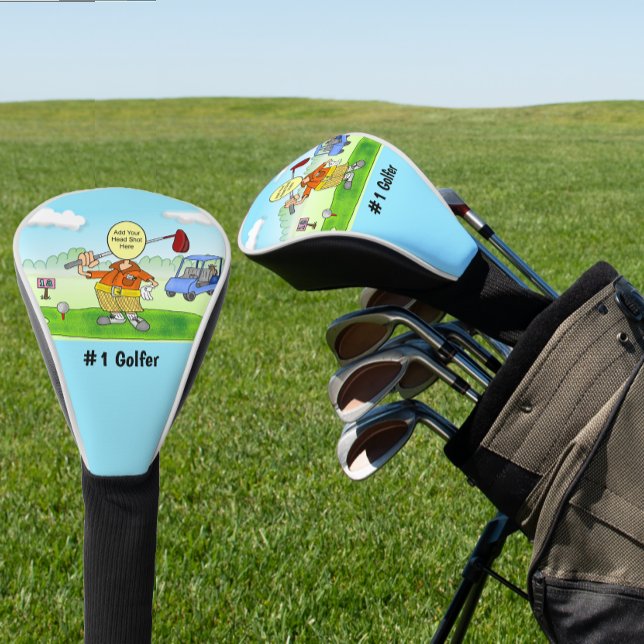 Golf Funny Cartoon Golf Headcover (Funny Cartoon Golf Head Cover)