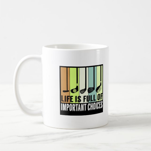 Golf Funny Life Chores Clubs Kaffeetasse (Links)