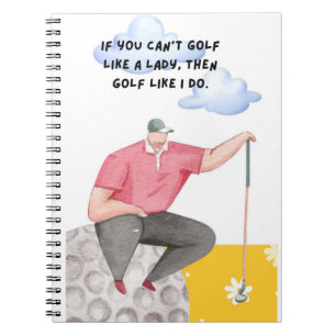 Golf Funny Sprichwort für Golfer Notizblock
