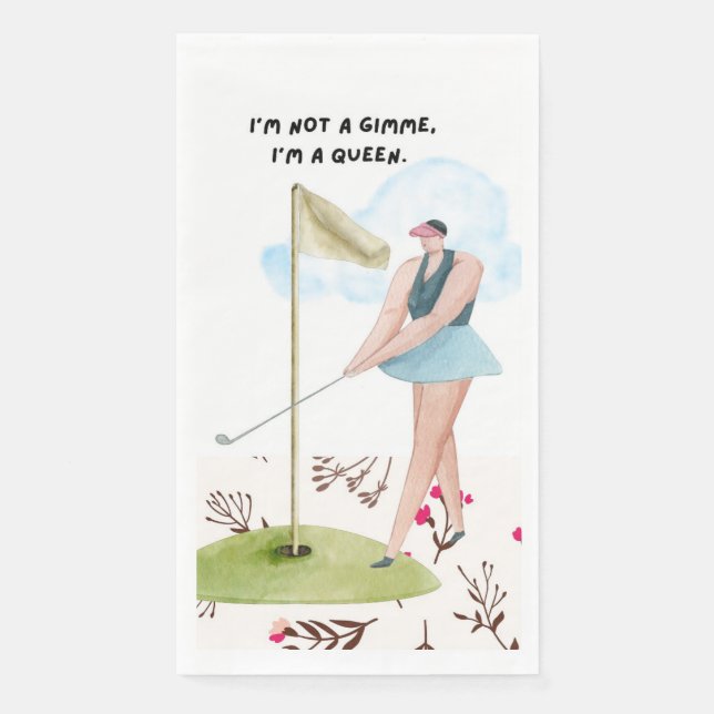 Golf Funny Sprichwort für Golfer Serviette (Vorderseite)