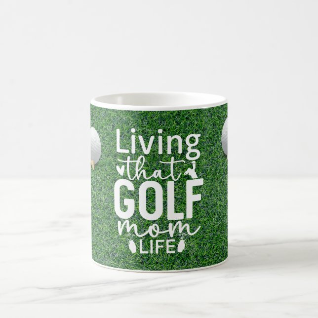 Golf Funny Sprichwort Zitate für Golf Mama Kaffeetasse (Mittel)