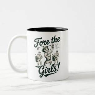 Golf für die Mädchen Süße lustige Golf Damen Zweifarbige Tasse