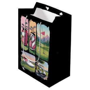 Golf für Prep-Spieler Lustiger Golf-Liebhaber Sais Mittlere Geschenktüte