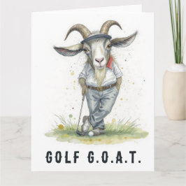 Golf G.O.A.T. - Big Golf Card Dankeskarte