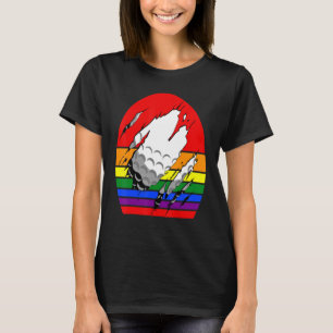 Golf Gay Rainbow Golf Ball kommt durch T-Shirt