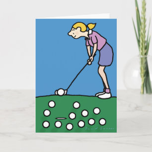 Golf-Geburtskarte Karte