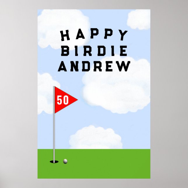 Golf Geburtstag Poster (Vorne)