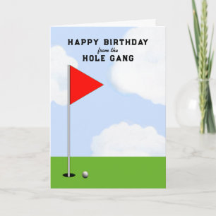 Golf Geburtstag von allen Karte
