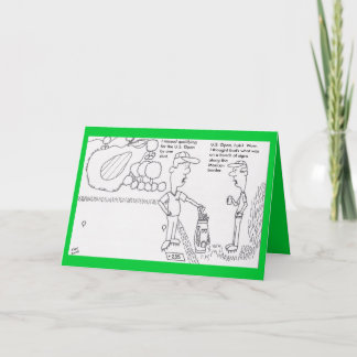 Golf-Geburtstags-Karte Karte