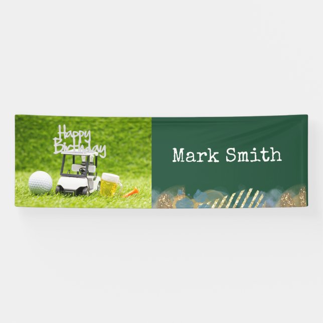 Golf-Geburtstagsfeier für Golfer  Banner (Horizontal)