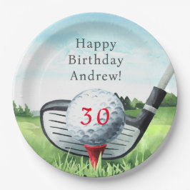 Golf Geburtstagsparty I Let's Par-T-Shirt! Pappteller
