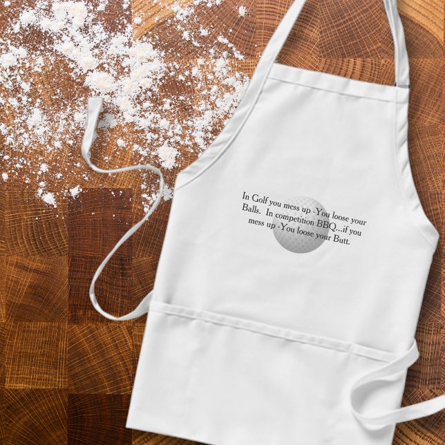 Golf gegen GRILLEN Schürze (Von Creator hochgeladen)