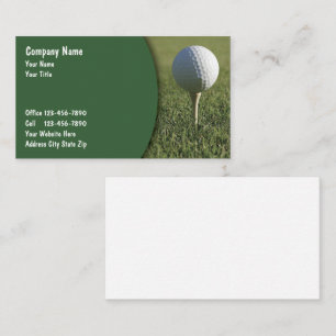 Golf-Geschäftskarten modernes Design Visitenkarte