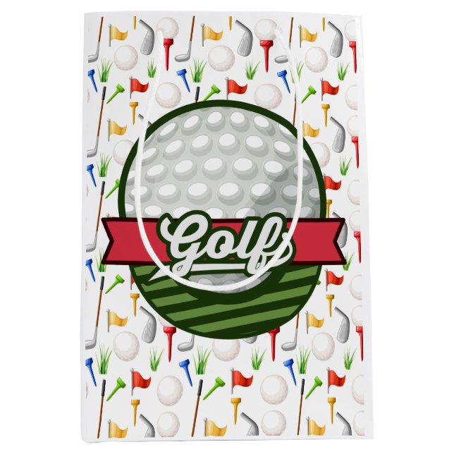 Golf-Geschenktasche Mittlere Geschenktüte (Vorderseite)