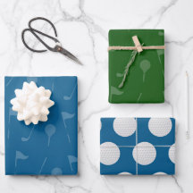 Golf Gift Wrap - Golfer Wrapping Paper