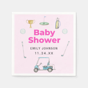 Golf Girl Baby Dusche Serviette