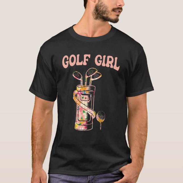 Golf Girl Golf Lover Golfer T-Shirt (Vorderseite)
