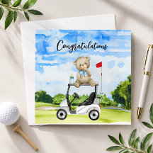 Golf Glückwunsch für Baby Golfer Es ist Boy Card