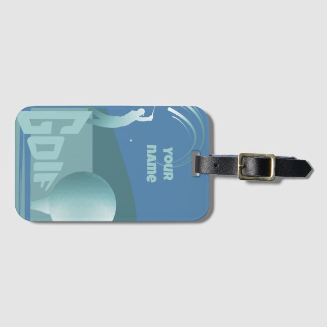 Golf Golf Golf Golf Golf Club Ausrüstung Gepäckanhänger (Vorderseite (Horizontal))