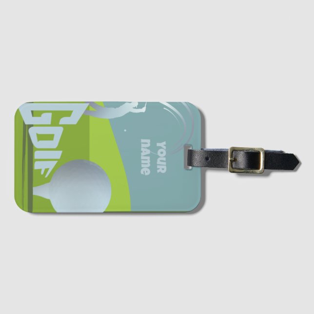 Golf Golf Golf Golf Golf Club Ausrüstung Gepäckanhänger (Vorderseite (Horizontal))