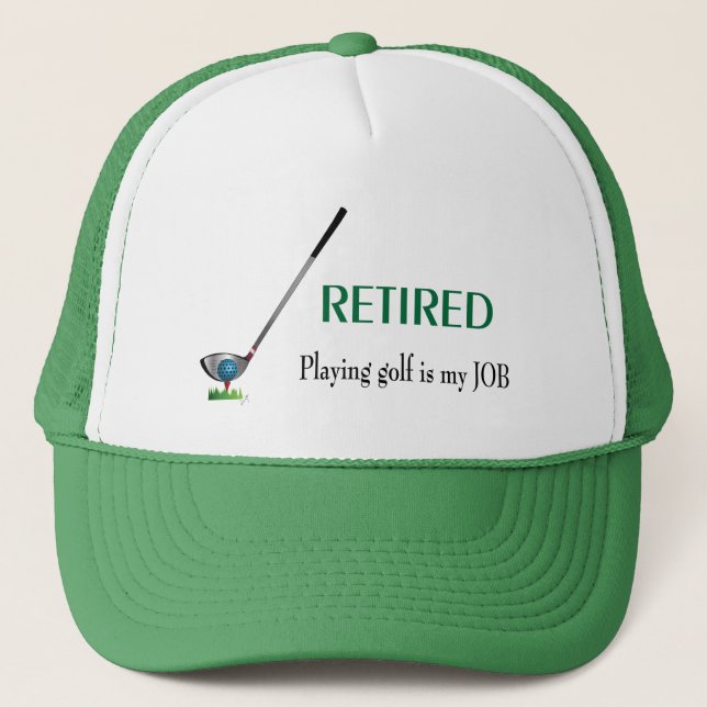 GOLF - Golf spielen, Cool Golf Trucker Hat Truckerkappe (Vorderseite)