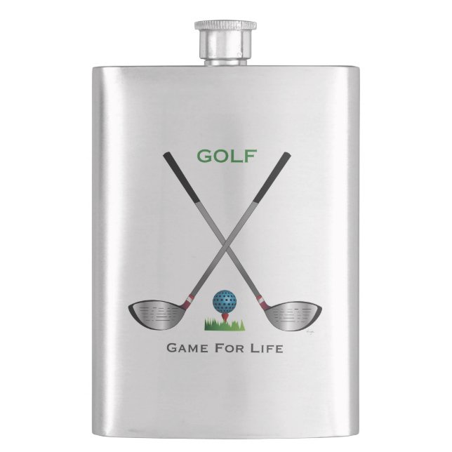 GOLF - Golf spielen ist mein Beruf Flachmann (Vorderseite)