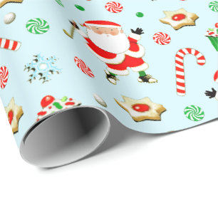 Golf Golfen Santa Geschenkpapier