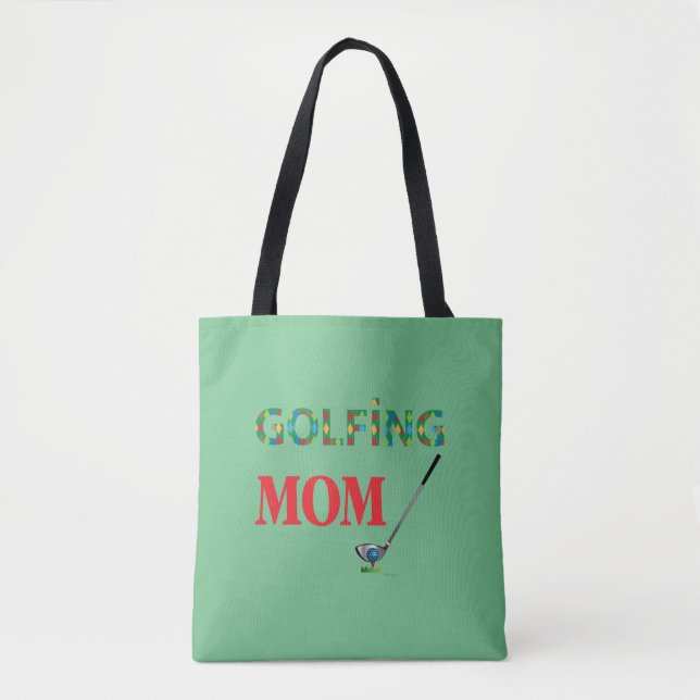 GOLF - GOLFENDE MAMA, grün, Cool Tasche (Vorderseite)