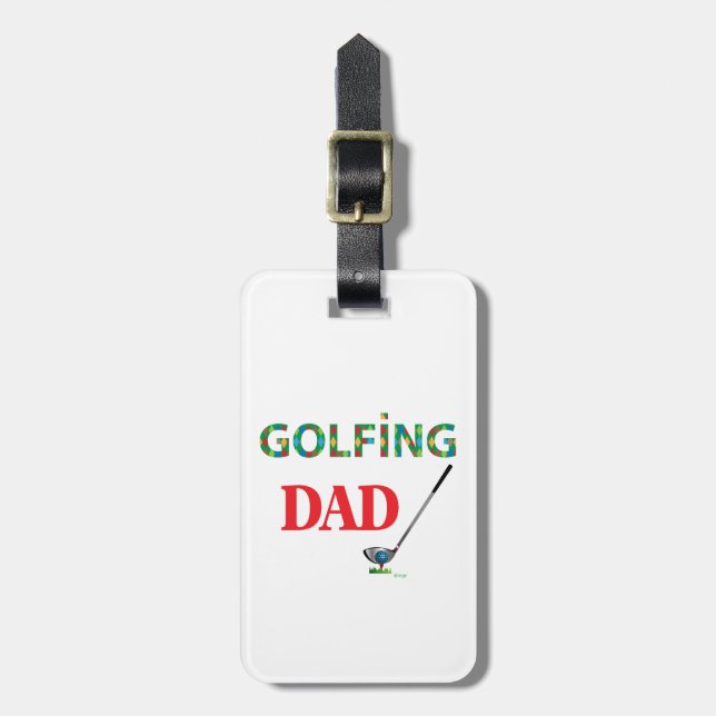 GOLF - GOLFENDER VATER, Cool Gepäckanhänger (Vorderseite vertikal)