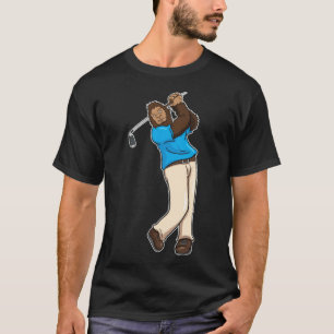 Golf Golfer Bigfoot Sasquatch Golfsticker T-Shirt