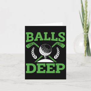 Golf Golfer Golf Turniertag Karte