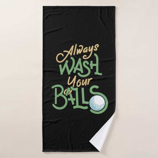 Golf Golfer Golfball-Geschenk Badehandtuch (Badehandtuch)