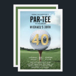Golf Golfer Golfing Moderne Männer 40. Geburtstag Einladung<br><div class="desc">40. Geburtstagsideen für Männer: eine 40. Geburtstagsgolftheorie für ihn,  die eine Darstellung eines Golfballs in einer extrem nahen-up-Sicht auf einem Golfplatz darstellt. Eine moderne,  elegante 40. Geburtstagsfeier für Ihren Ehemann,  Freund,  Partner,  Opa,  Onkel usw.,  der Golfen Lieben und / oder ist ein begeisterter Golfer.</div>