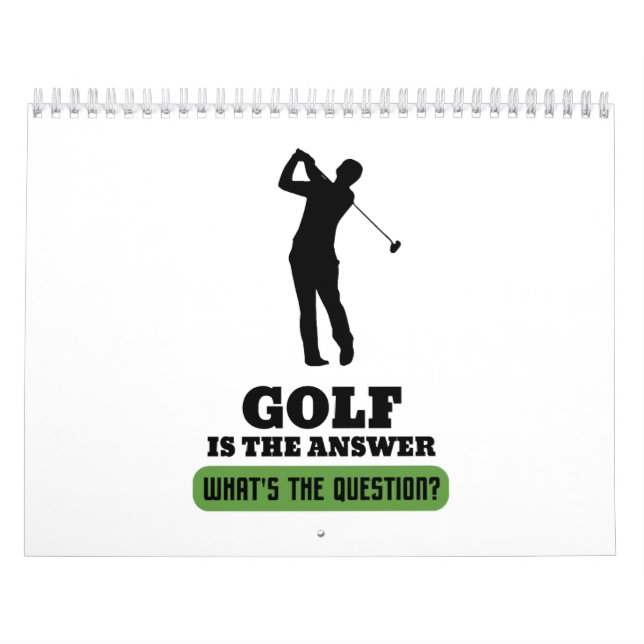 Golf Golfer Golfplatz Golfplatz Golf Kalender (Titelbild)