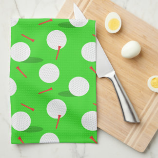 Golf Golfer Golfspielen, Golfplätze und T-Shirts Geschirrtuch