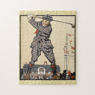 Golf Golfer Vintage Antik Golfen