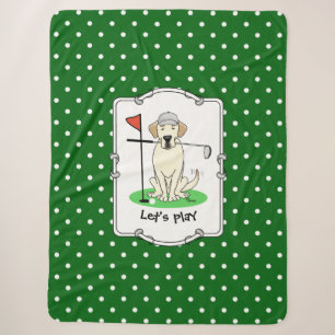Golf Golfing Gelbe Labrador Labrador Retriever Dog Sherpadecke
