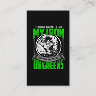 Golf Golfplatz Zitat Golfspieler Spaß Visitenkarte