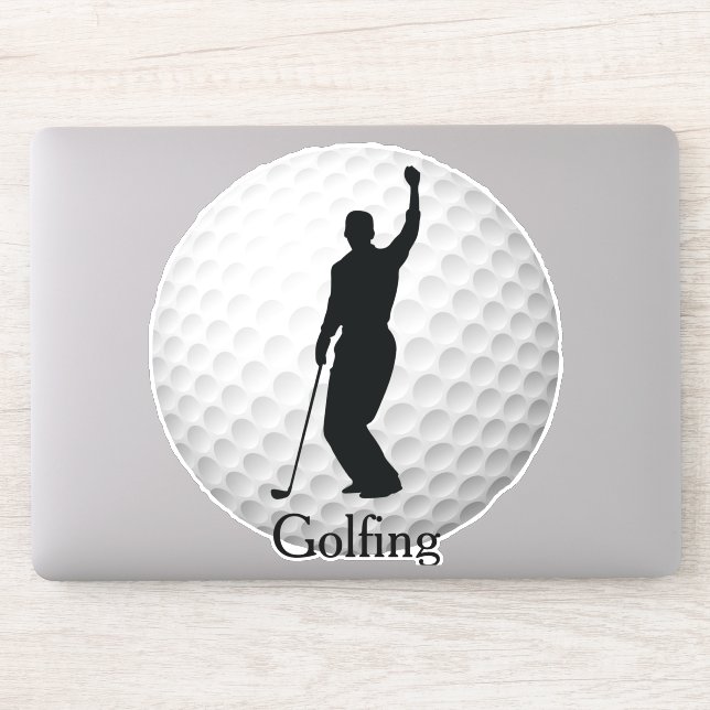 Golf Golfspielen Golf Ball Design Sticker (Computer)
