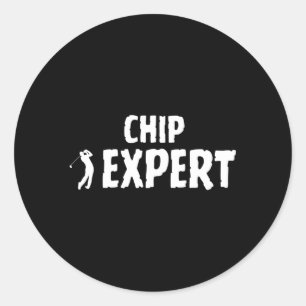 Golf Golfspielen Terminologie Chip Shot Swing Expe Runder Aufkleber