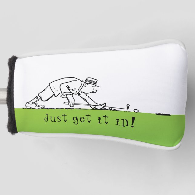 Golf-Golfspieler, der Schlag-lustige Golf Headcover (Vorderseite)